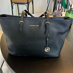 Michael Kors Black Leather Tote